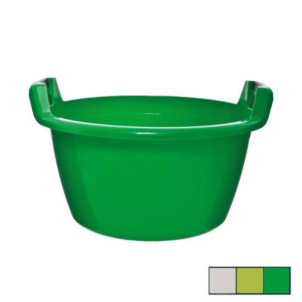 Таз 32л пластик круглый с ручками (6)