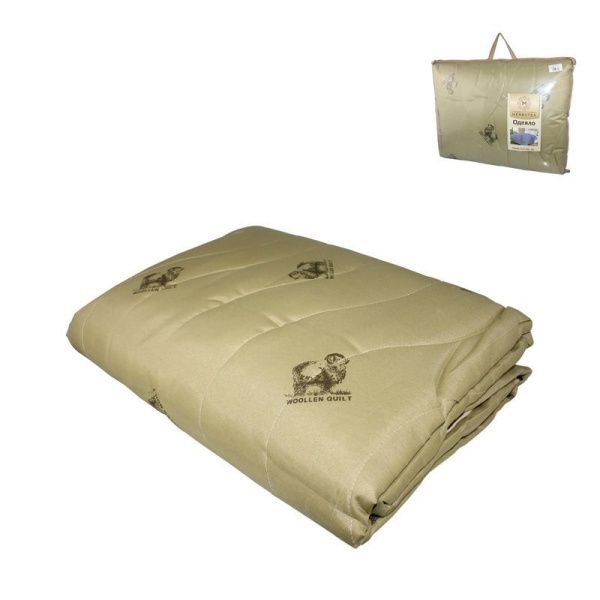 Одеяло евро заменитель овечьей шерсти 200*220см облегченное