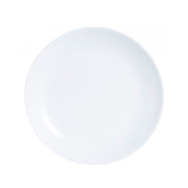 Тарелка мелкая 21,5см стеклокерамика КЛЕР десертная (48)