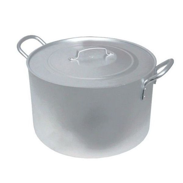 Котел 50л алюминий ПОВАРСКОЙ 44*33см толщина дна 3мм толщина стенки 2мм (1)