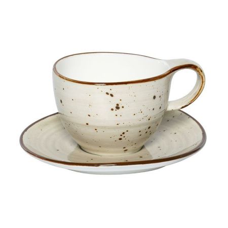 Чайный набор 2пр фарфор SAMOLD ГРАФИТ на 1 персону 250мл (24)