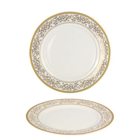 Тарелка мелкая 19см фарфор ИМПЕРИЯ(ФРФ) десертная MFK07562 (6/48)