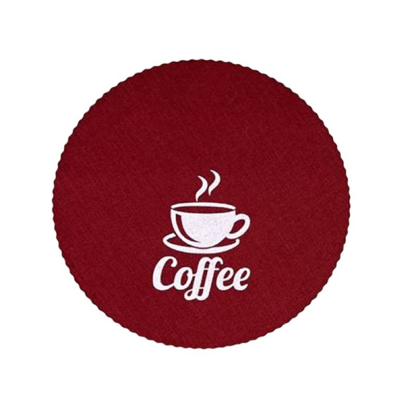 Салфетка сервировочная 32см ПВХ COFFEE бордо JC-15505 (300)