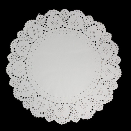Салфетки сервировочные набор 48шт 41см бумага ажурные влагостойкие круглые JC-4059 (60)