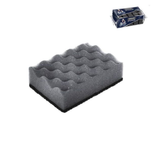 Губка для посуды 5шт 10*6,6*3,6см поролон TURBOMAG BLACK (45)