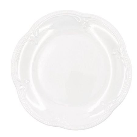 Тарелка мелкая 26см фарфор White Ornaments обеденная (24)