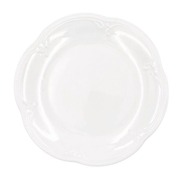 Тарелка мелкая 26см фарфор White Ornaments обеденная (24)