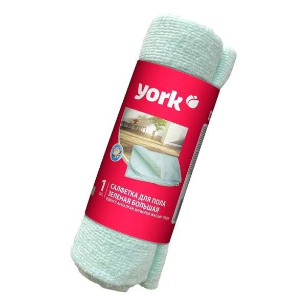 Салфетка для пола 60*75см хлопок бирюзовый в рулоне YORK 220г/м2 (30)