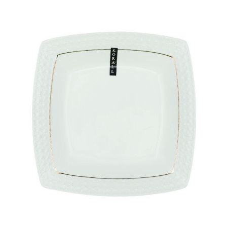 Тарелка глубокая 1130мл 23см керамика СНЕЖНАЯ КОРОЛЕВА квадрат S223723-A (6/24)