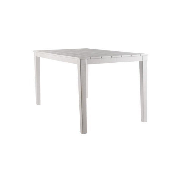 Стол прямоугольный 140*80см на 4-х опорах h70см пластик ПРОВАНС белый (1)