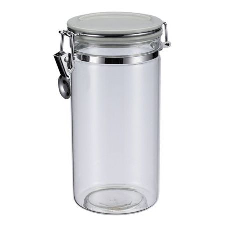 Банка для сыпучих продуктов 1200мл стекло Desco с фиксатором 74-702 (24)