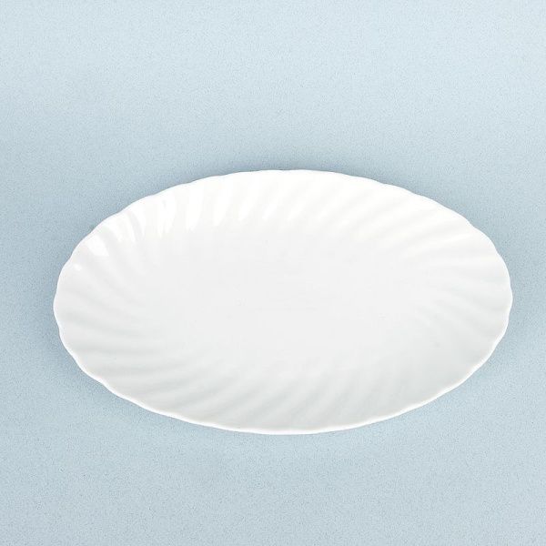 Блюдо 30*19,5*3см фарфор МАРШМЕЛЛОУ овальное (5/20)
