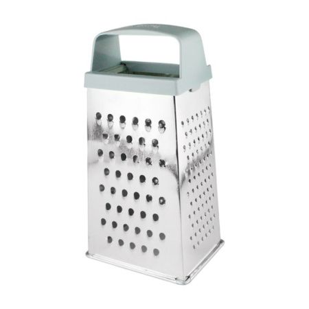 Терка 4 гранная 11*8,5*22см белая жесть К01.000.03 (48)