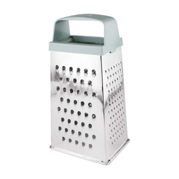 Терка 4 гранная 11*8,5*22см белая жесть К01.000.03 (48)