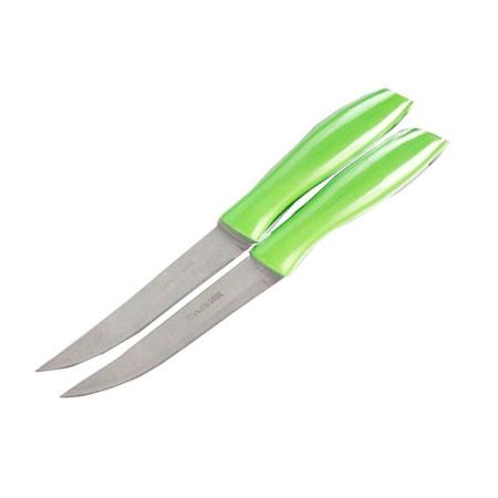 Ножи набор 2шт 10,5/20,5см нерж.сталь зеленый (600) JC-15555