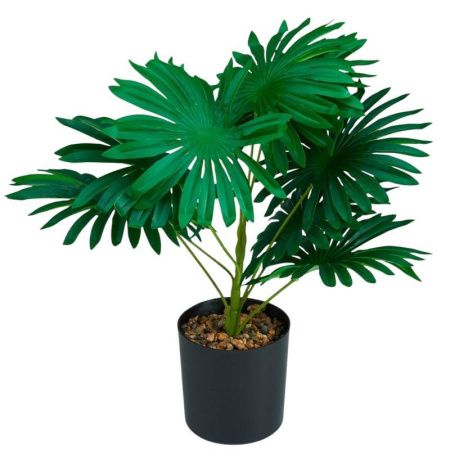 Цветы искусственные в горшке Пальма 35*30см