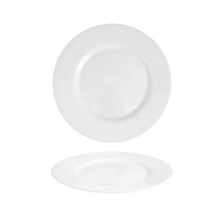 Тарелка мелкая 24см стеклокерамика ДИРЕКТОР БЕЛЫЙ обеденная (24)