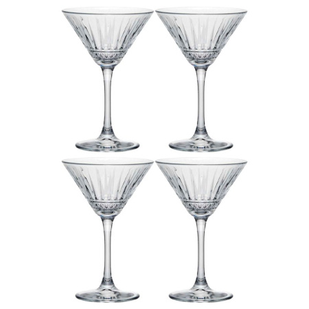 Бокалы для мартини набор 4шт 220мл стекло ЭЛИЗИЯ (4)
