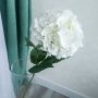 Цветы искусственные Гортензия белая 83см пластик GT41-19 (40/400)
