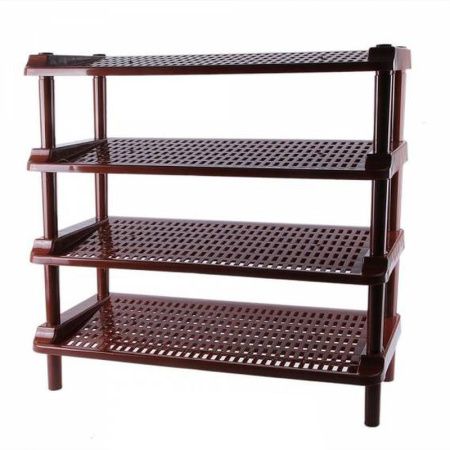 Полка для обуви 4 секции 71*30*68,5см пластик (1)