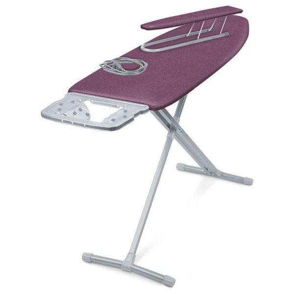 Доска гладильная НИКА 10+ТЕФЛОН металл 1220*400мм пу, пр, удл. НТ10+/16 ежевичный (3)