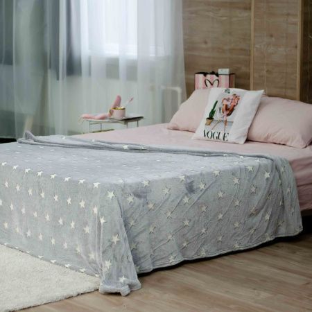 Плед 150*200 фланель ДомВелл рис. Галактика