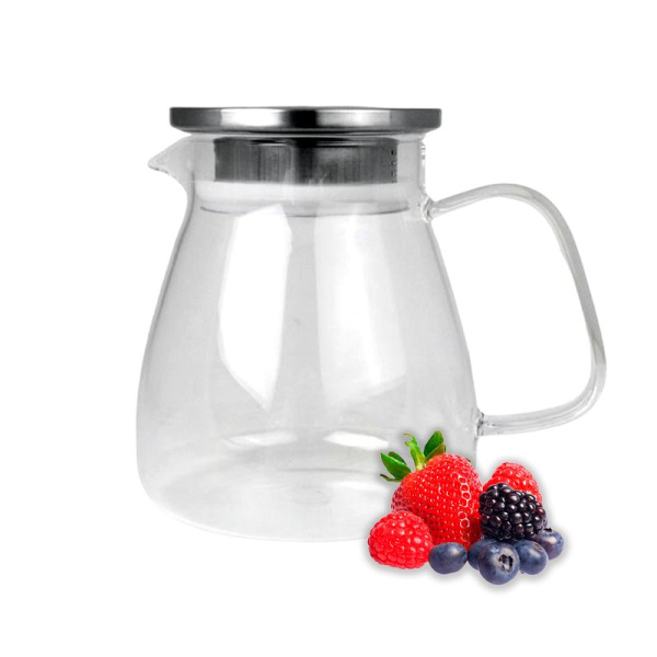 Чайник заварочный 800мл стекло с мет.фильтром JC-15787 (60)