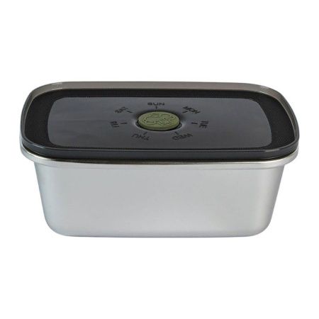 Контейнер 650мл нерж.сталь с пласт.крышкой, с фиксацией даты и месяца (1)