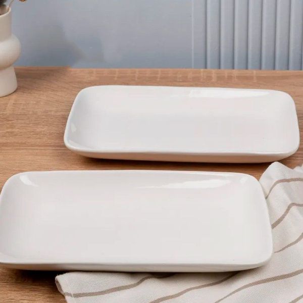 Блюдо 23см фарфор прямоугольное 9" 55 JC-17793 (56)