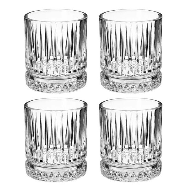 Стаканы набор 4шт 210мл стекло ЭЛИЗИЯ низкие (6)