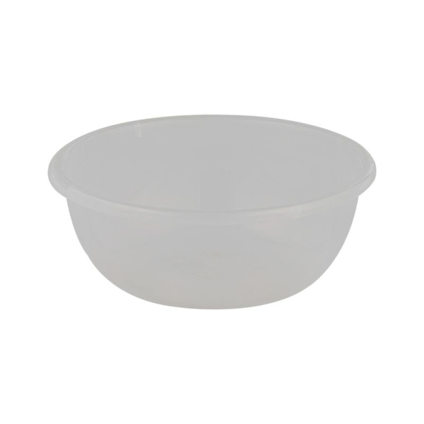 Таз 16л пластик ЛЮКС прозрачный круглый (25)