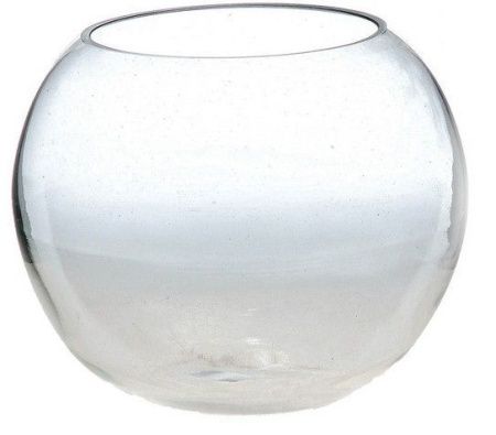 Ваза для цветов 10см 1л стекло ШАР 2066 (18)