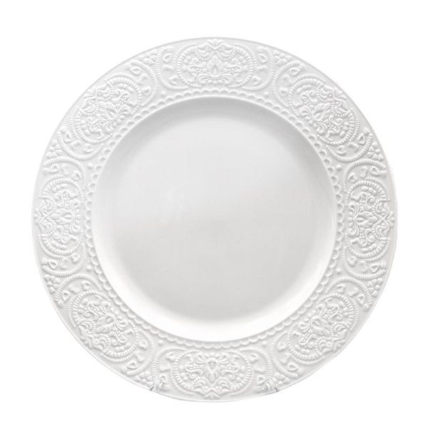 Блюдо круглое 30см фарфор АЖУР КЛАССИК (16)