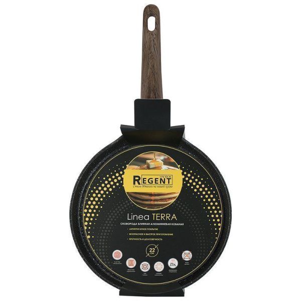 Сковорода блинная 22см h4,3см алюминий АП Terra индукция (6)