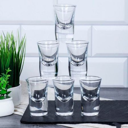 Рюмки набор 6шт 30мл стекло Y304 (24)