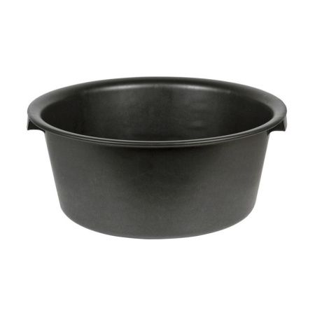 Таз 12л пластик чёрный 2 сорт круглый (10)