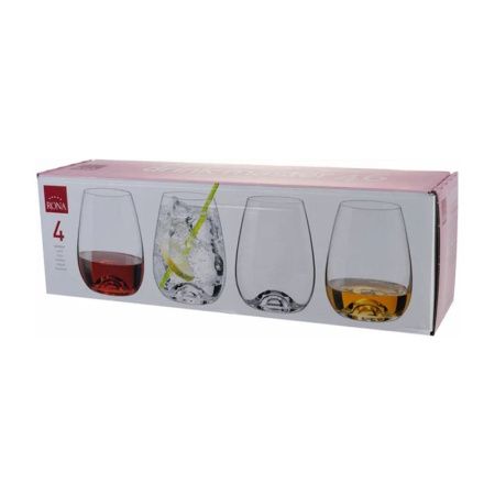 Стаканы набор 4шт 460мл стекло RONA DRINK MASTER (12)