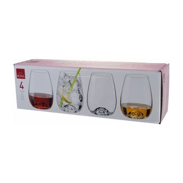 Стаканы набор 4шт 460мл стекло RONA DRINK MASTER (12)
