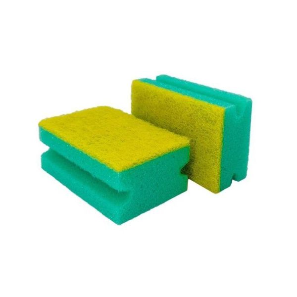 Губка для посуды 2шт. поролон ПРОФИЛЬ-2 с чистящим слоем ГХ028 (40)
