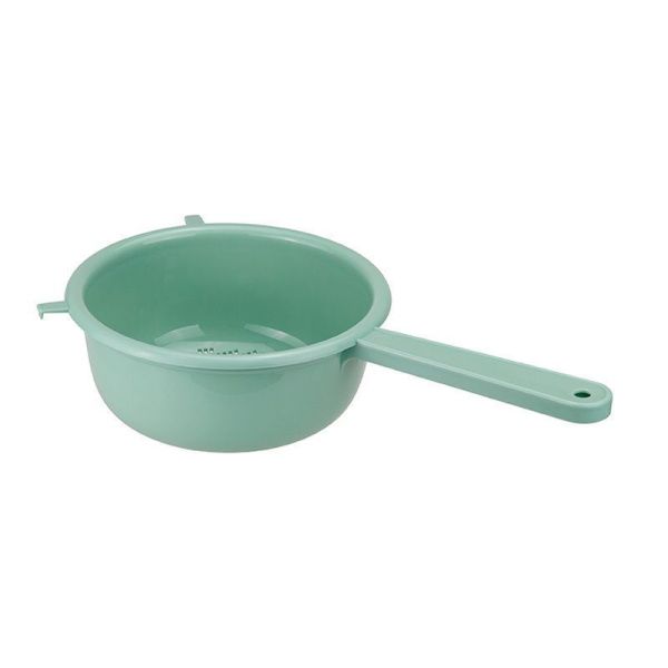 Дуршлаг с ручкой 20см пластик Фисташковый (26)