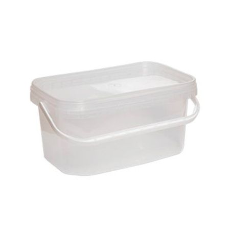 Ведро пищевое 20л пластик с герметичной крышкой прямоугольное 388*283*250мм (15)