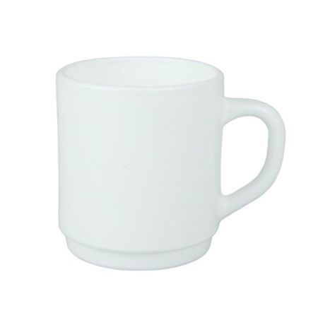 Кружка 250мл стеклокерамика БЕЛЬЕ d7,5см h8,5см (6/48)