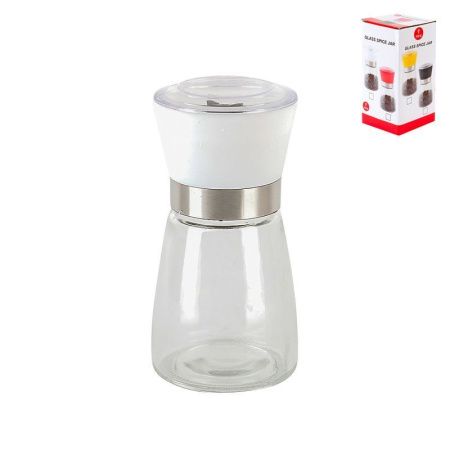 Мельница для специй 250мл 6*6*13см стекло/пластик подар.уп. (72) ВЫВОД
