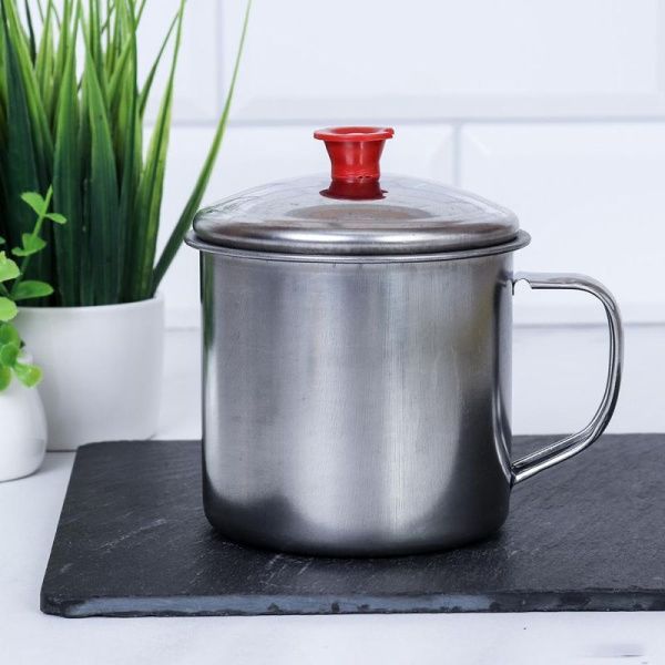 Кружка 300мл d8,5см h7см нерж.сталь с крышкой GT-18 (300)