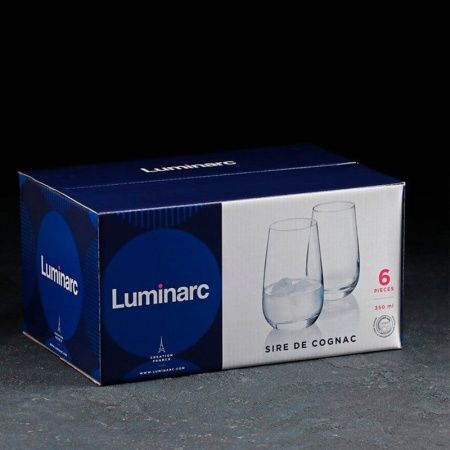 Стаканы набор 6шт 350мл стекло СИР ДЕ КОНЬЯК высокие (4)