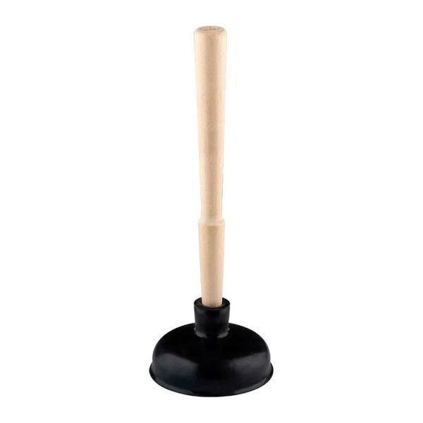 Вантуз 34см резина с деревянной ручкой (30)