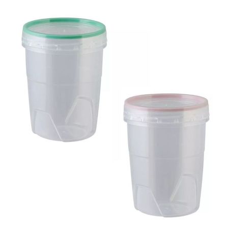 Контейнер пищевой 600мл 100*100*130мм пластик ПРЕМИУМ с завинчивающейся крышкой (32)