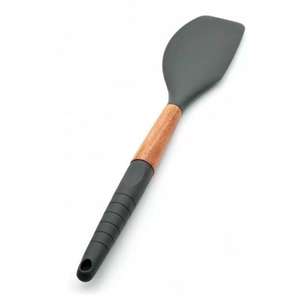 Лопатка кулинарная 32*6,2см силикон Actual дер.ручка с силик.вставкой ACT-01 (40)