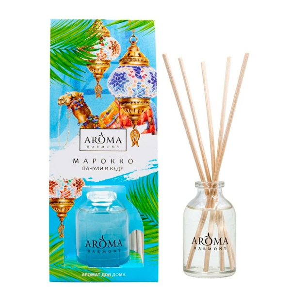 Аромадиффузор 30мл Aroma Harmony МАРОККО Пачули и кедр AH10502 (10)