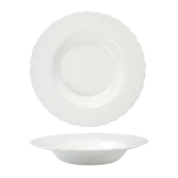 Тарелка глубокая 22,5см стеклокерамика ТРИАНОН E9648/H4123/N5016/N3646 (24)